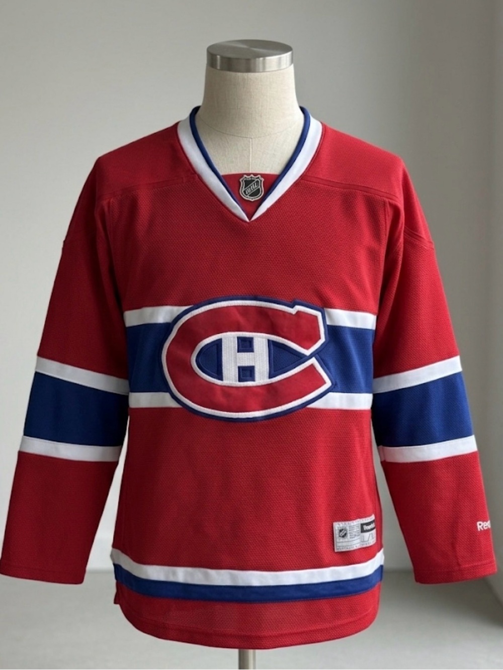 Reebok Montreal Canadiens NHL Youth Jersey L/XL Red - Blank Back